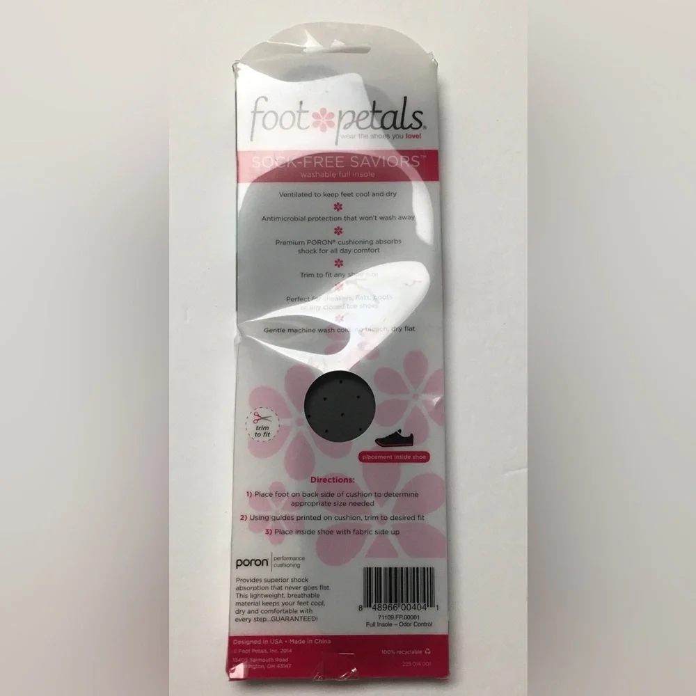 Foot Petals Sock Saviors Sock Free Pads For Athletic Sneakers
